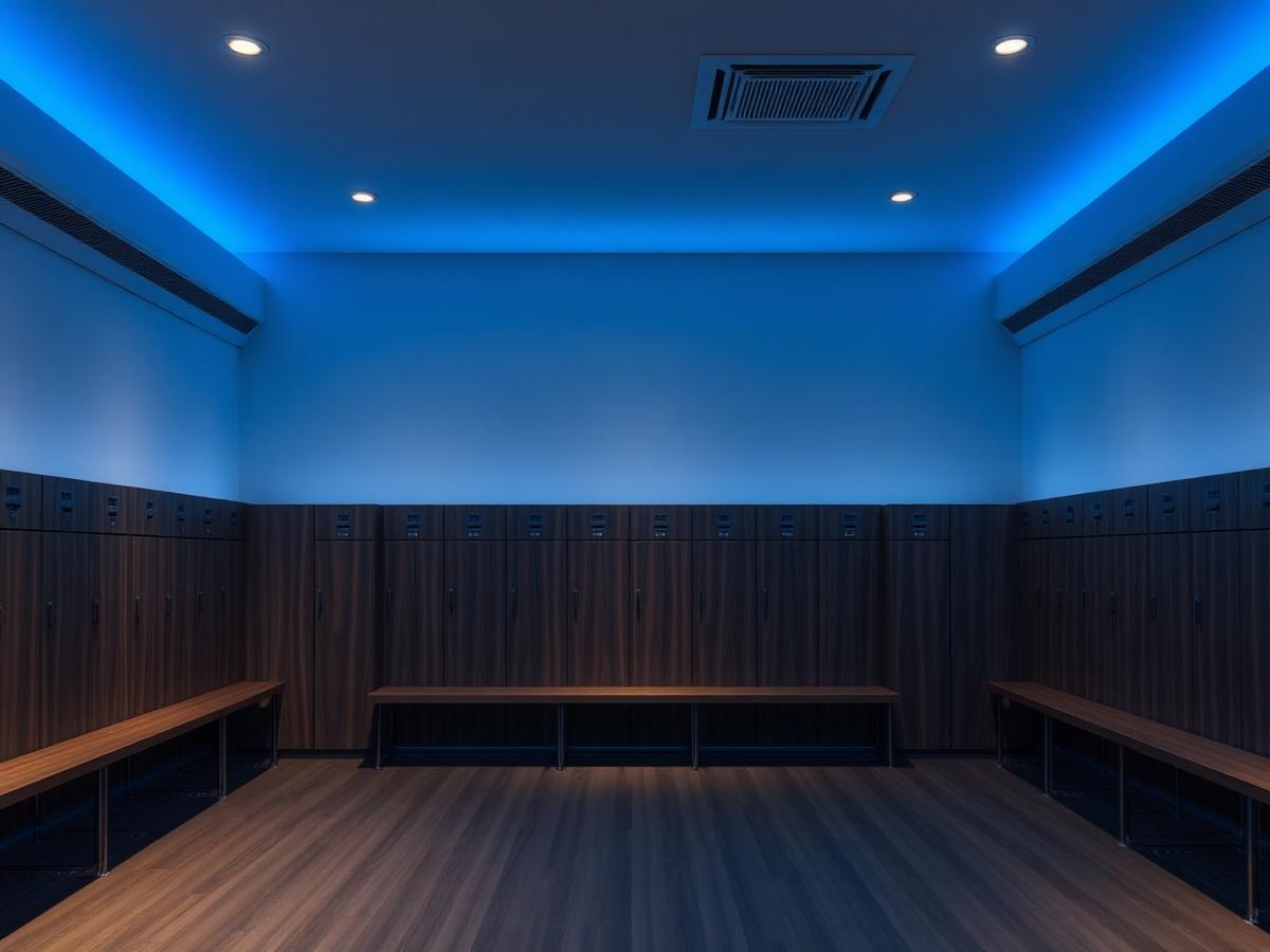 Vestiaires d'EATYS Gym